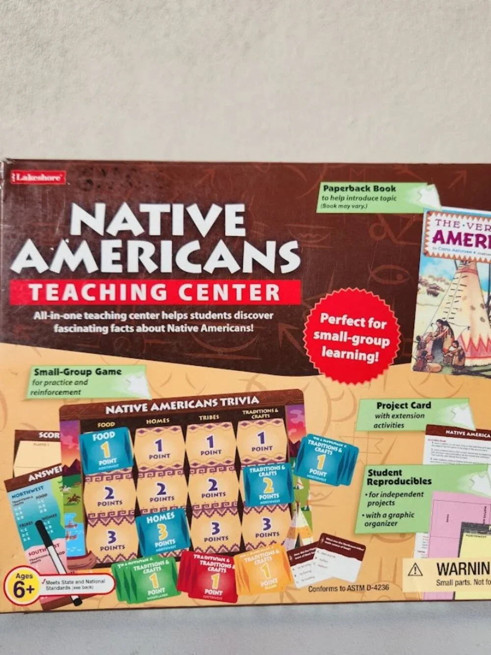 Lakeshore Learning Native Americans Teaching Center Trivia Book Projects and Boo